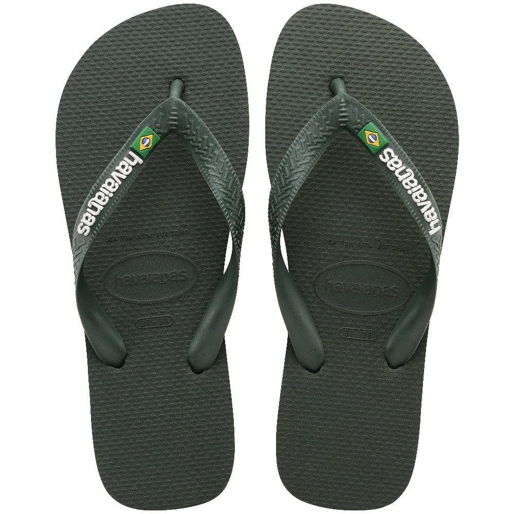 Havaianas Brasil logo green olive Groen