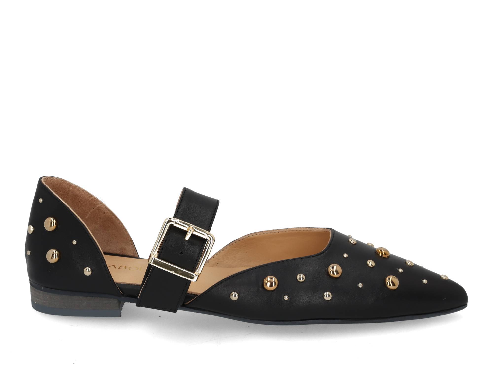 Babouche G-Ally-1 black Zwart
