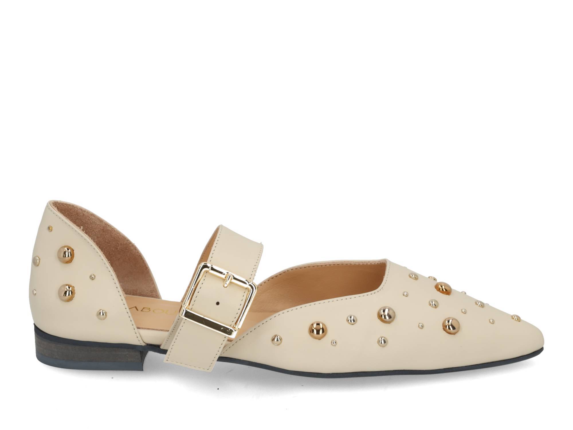 Babouche G-Ally-1 off white Wit