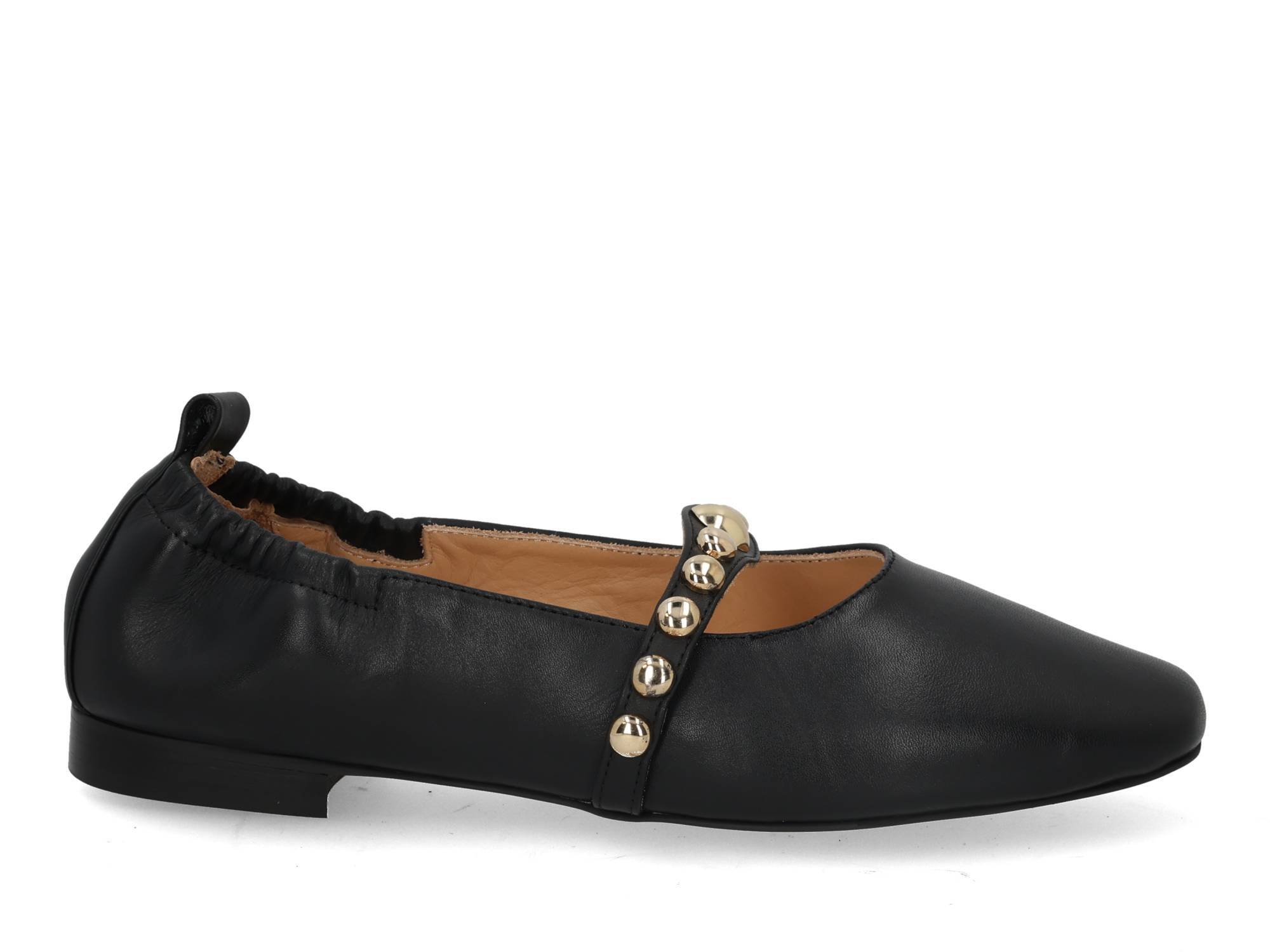 Babouche G-Dori-1 black Zwart