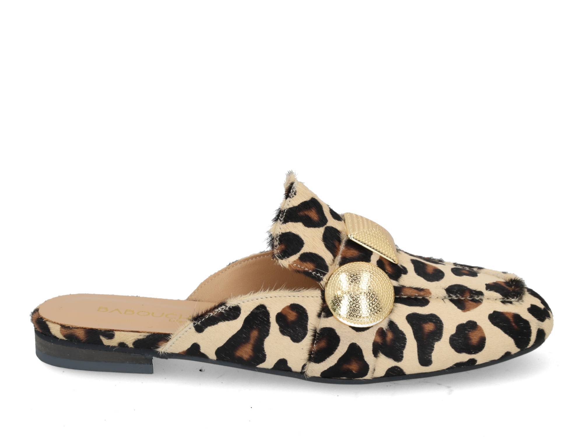 Babouche G-Lara-8 leopardo multi bruin