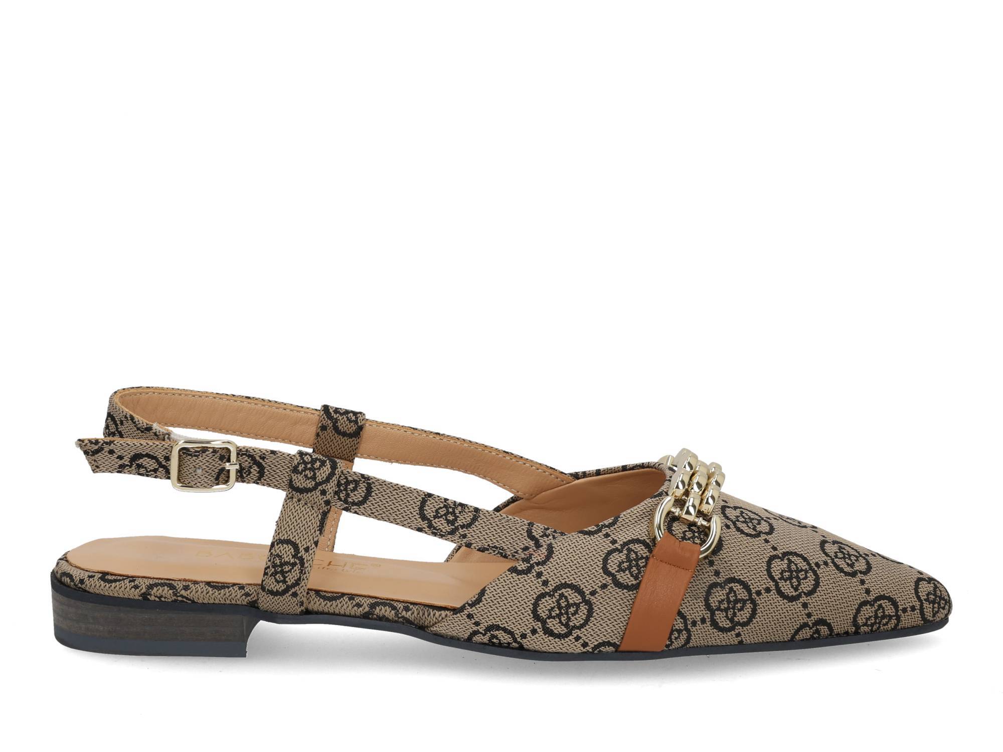 Babouche G-Lima-152 beige cognac Bruin