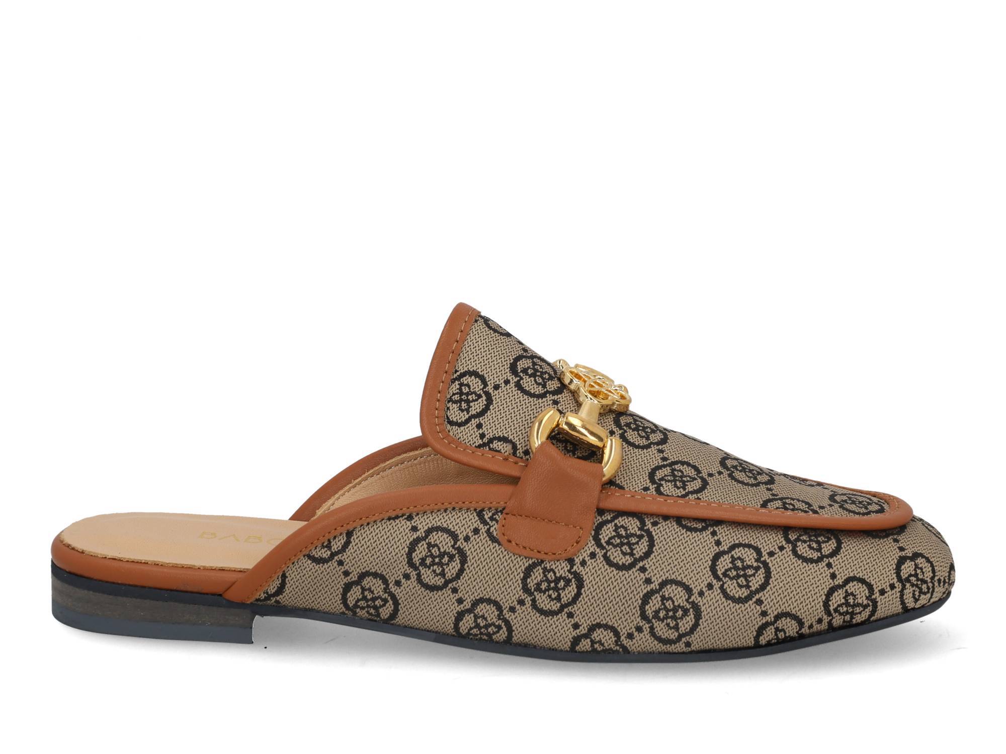 Babouche G-Nea-152 beige cognac Bruin