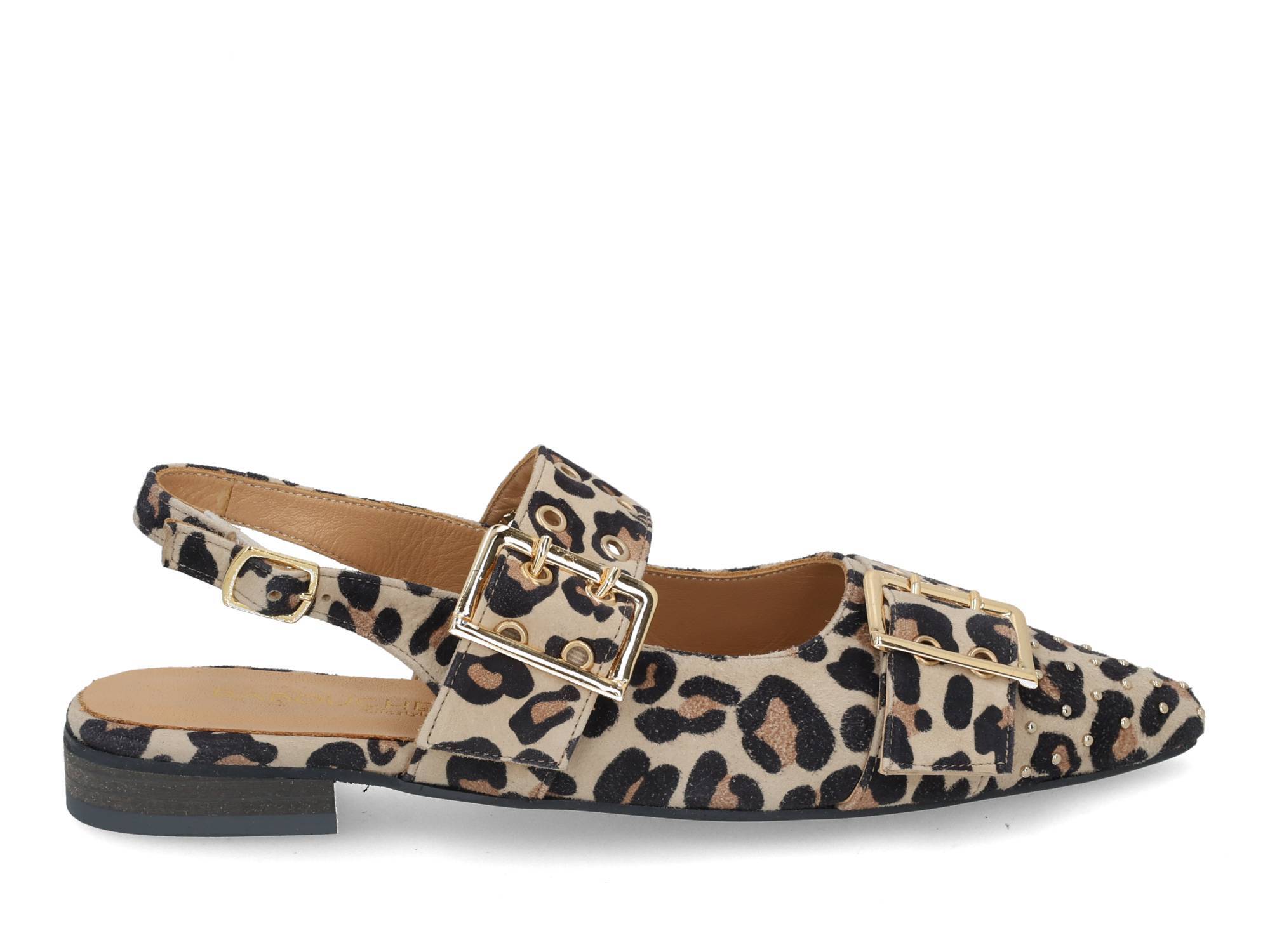 Babouche G-Soya-2 leopardo multi bruin