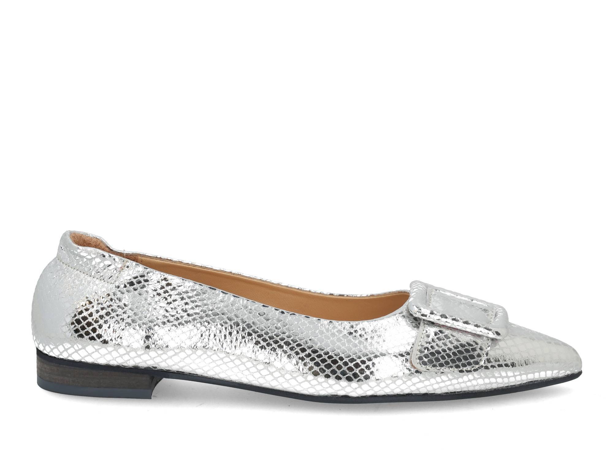 Babouche Jitse-30 silver Zilver
