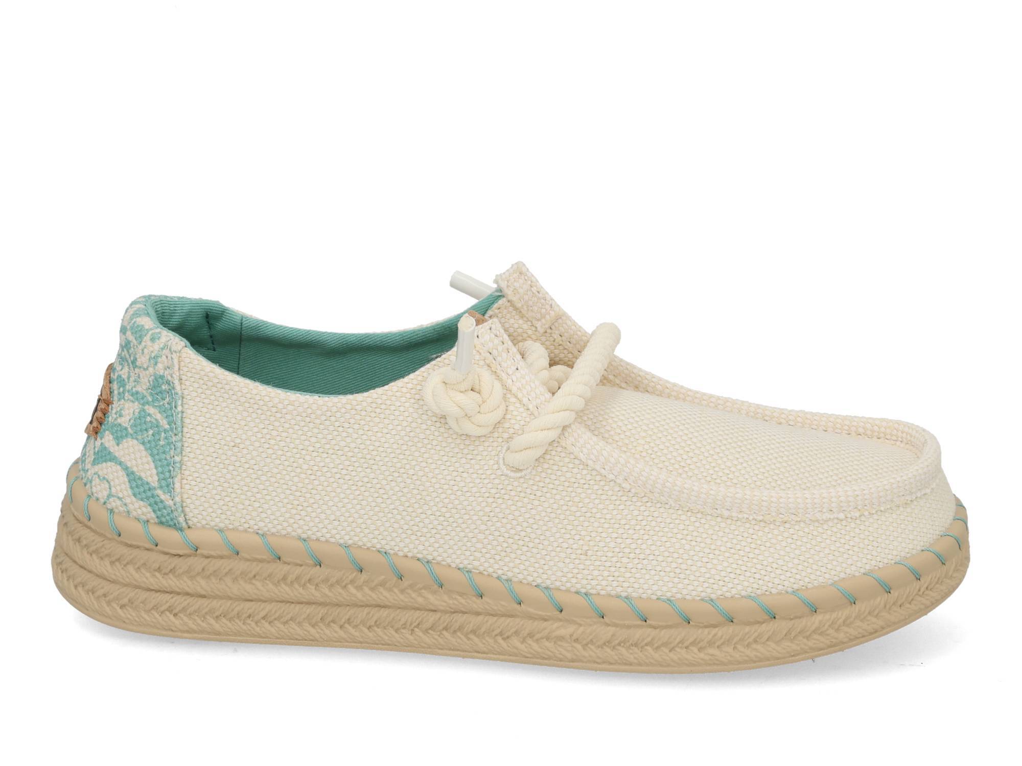 Hey Dude Wendy Espadrille Hibiscus egret Beige maat 37