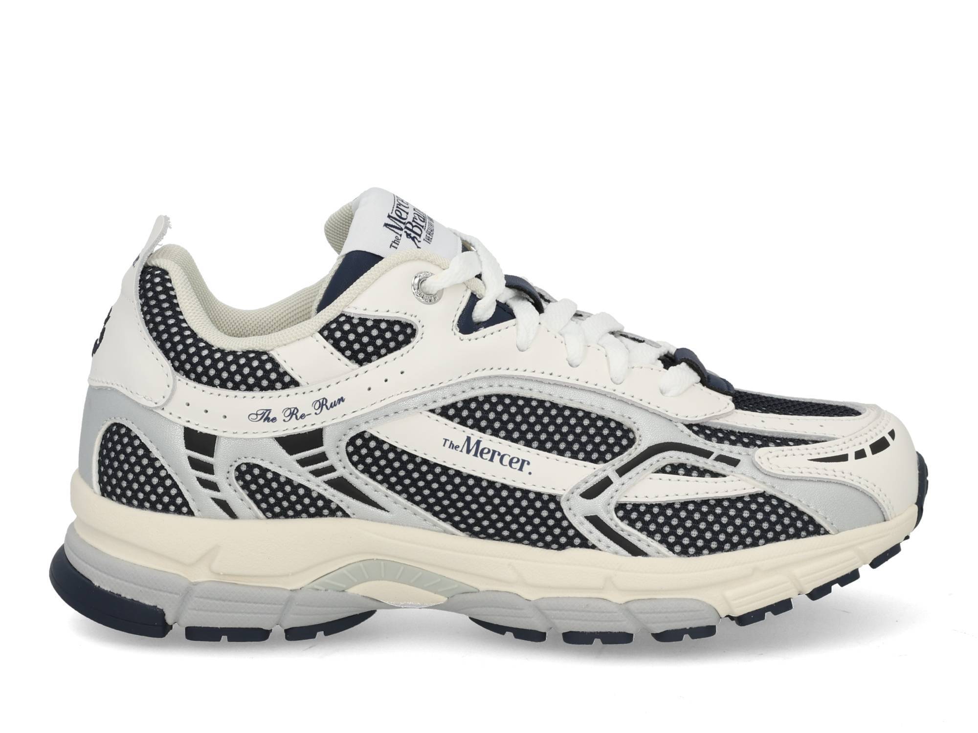 Mercer The Re-run 155 white blue multi blauw