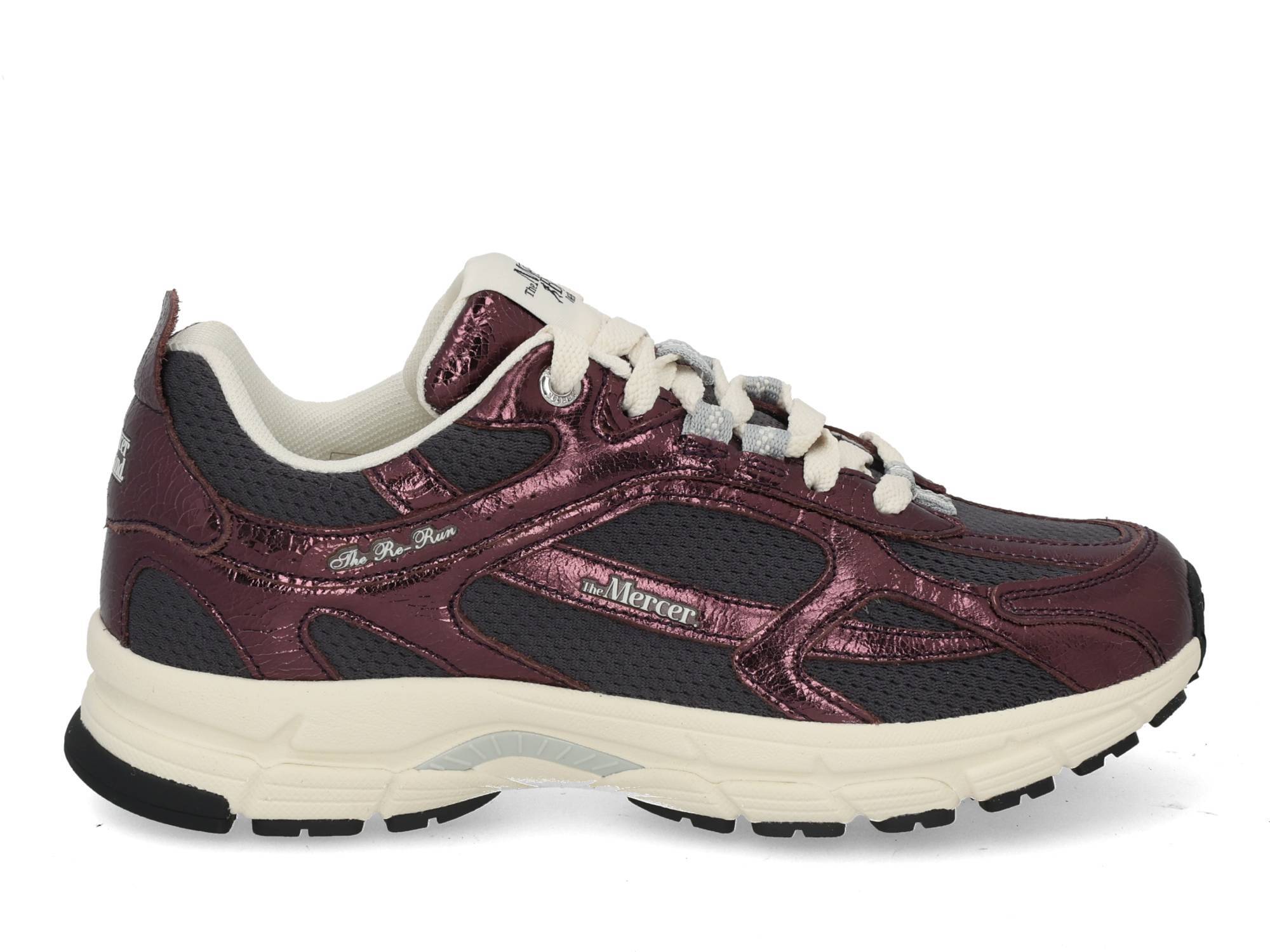 Mercer The Re-run cracked 302 dark red bordo maat 37