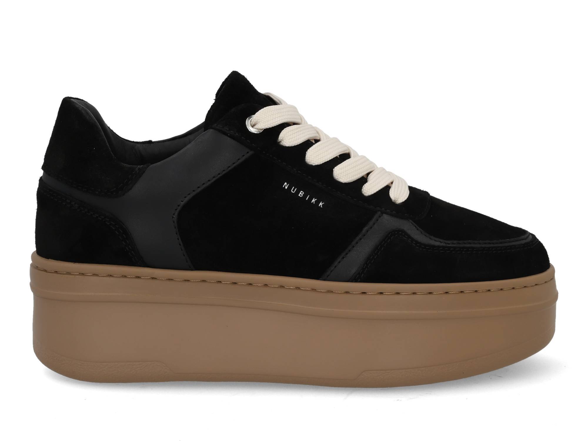 Nubikk Bayou platform black combi mocc Zwart 