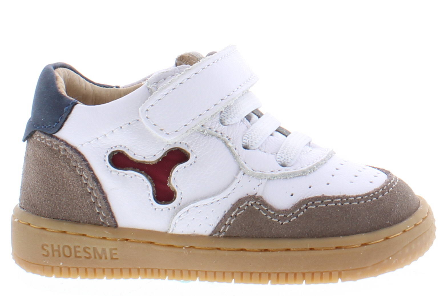 ShoesMe BN24S012-A white taupe multi bruin