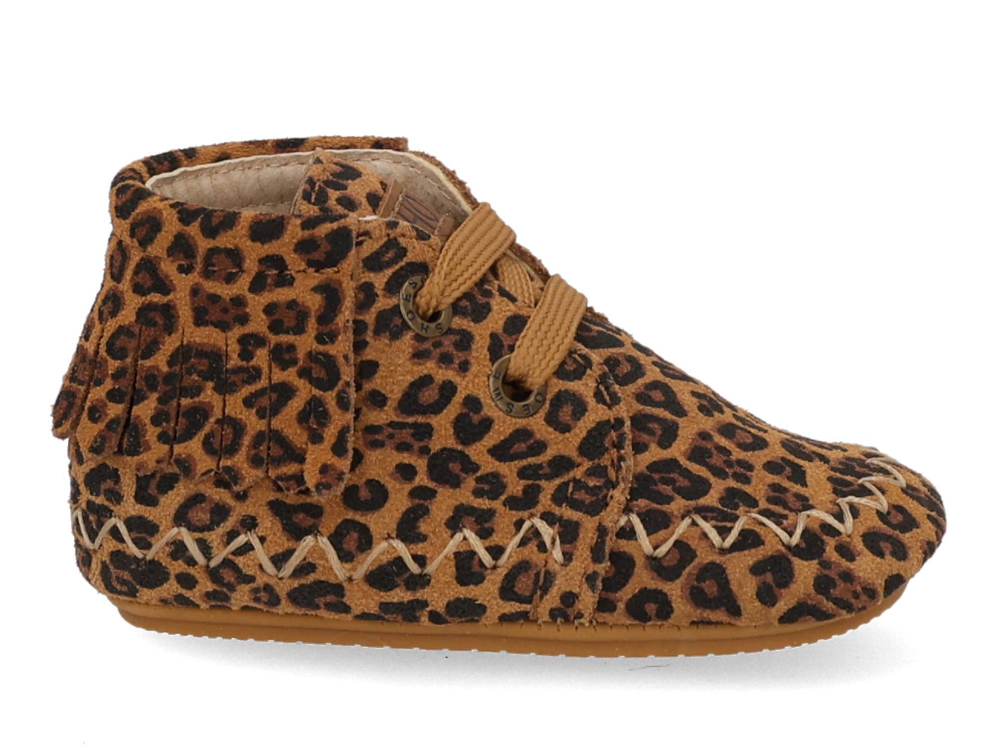 ShoesMe BP25W008-D leopard cognac multi bruin 