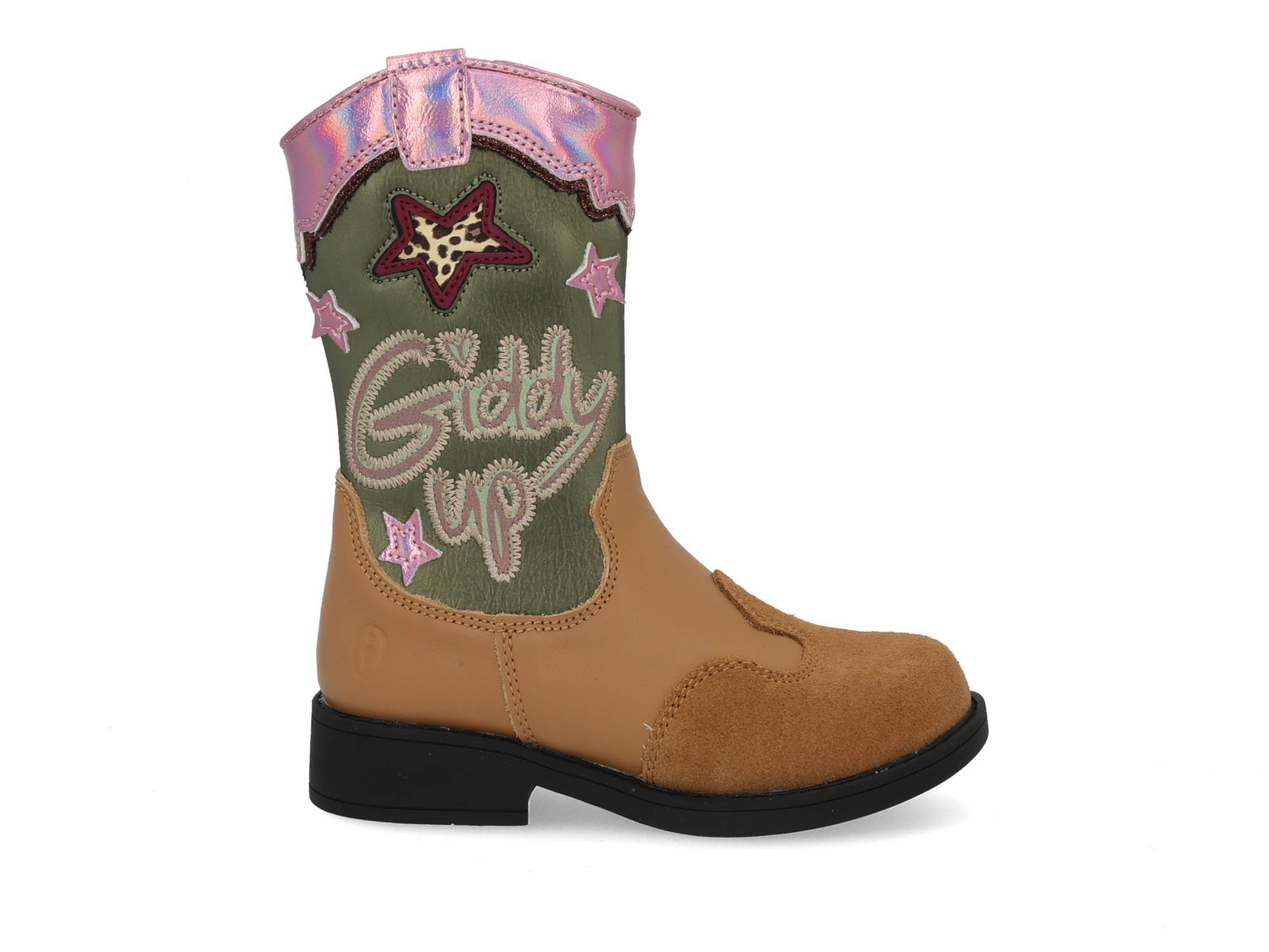 ShoesMe NW25W008-A cognac green pin Groen