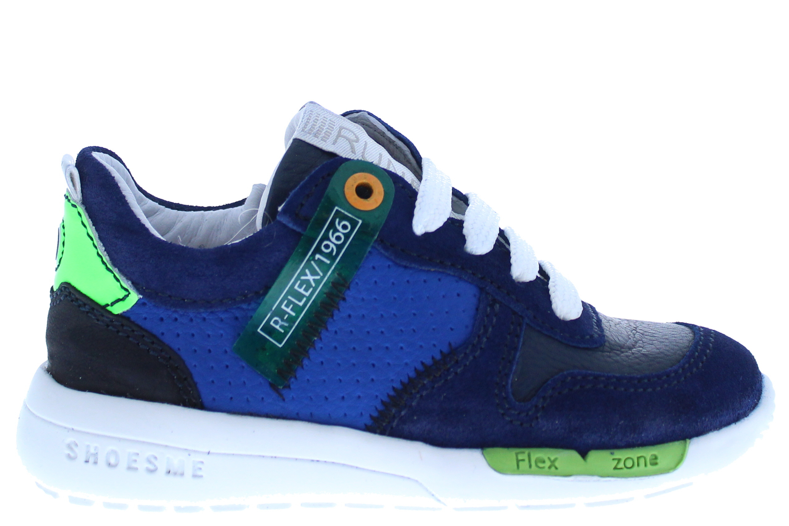 Shoesme Jongens Veterschoenen \u0026 Klitteband Rf21s029-h Run Flex Blauw -  Schoenen.nl