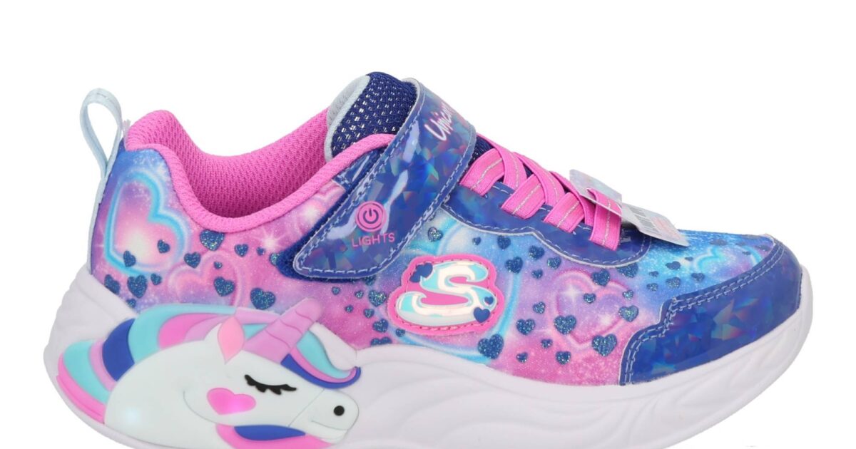 Unicorn Meisjesschoenen Met Lichtjes Skechers Schoenen Licht
