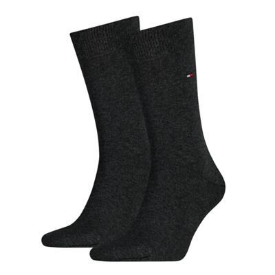 Tommy Hilfiger Sock classic 2 pack 030 anthracite Grijs