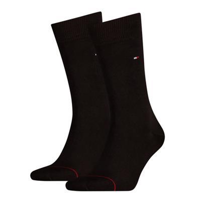 Tommy Hilfiger Sock classic 2 pack 200 black Zwart